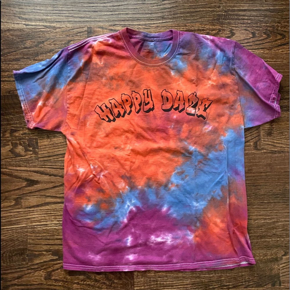 tie dye happy daze shirt
